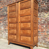Vintage René Gabriel wardrobe, old furniture known as disaster victims