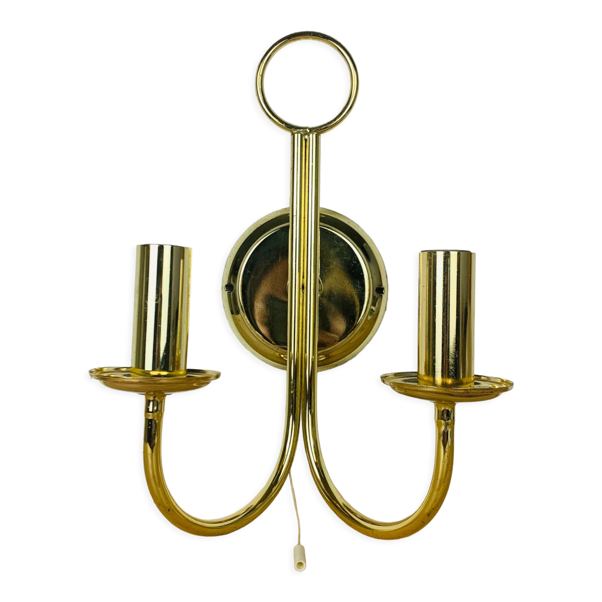 Brass wall lamp Hollywood Regency Je Fassung