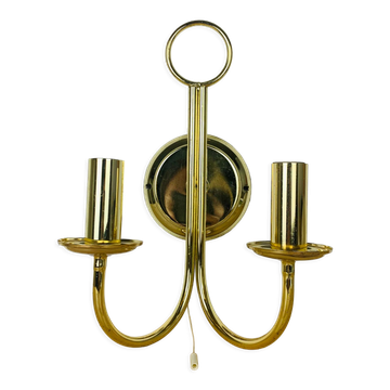 Brass wall lamp Hollywood Regency Je Fassung