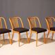 Ensemble de quatre chaises en bois | Antonín Šuman, 20e siècle