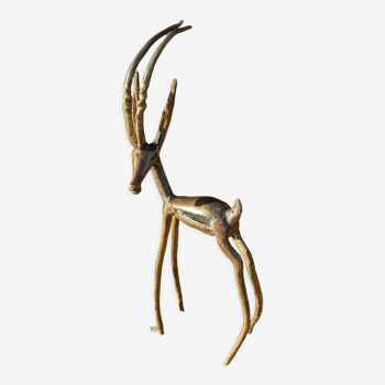 Vintage brass gazelle
