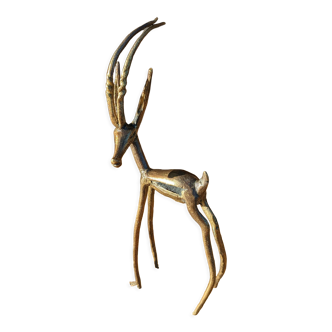Gazelle en laiton vintage
