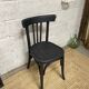 Chaise bistrot noir mat patinée