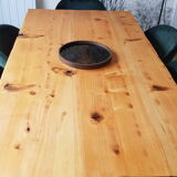 Solid oak dining table
