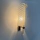 Large Barovier & Toso wall lamp Murano glass leaf, 1970s