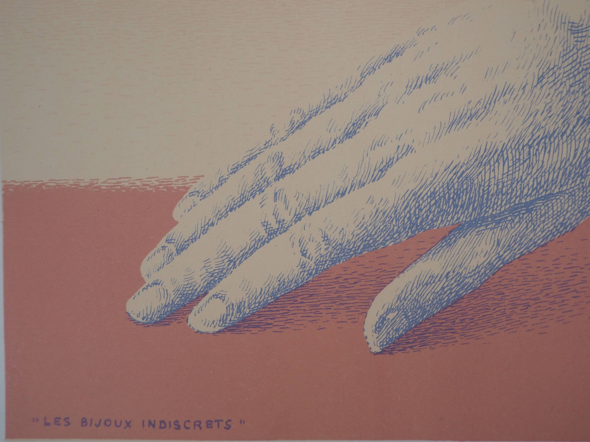René magritte: the indiscreet jewels - original signed lithograph