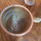 4 sandstone cups