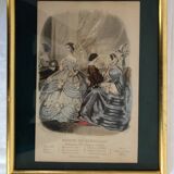 Set of 2 19th century fashion prints - Magasin Des Demoiselles