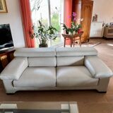 "Sillage" leather canapé/Rochebobois