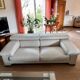 Canapé "Sillage" en cuir/Rochebobois