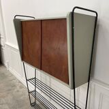 Vintage shelf in metal and wood