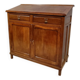 Trade furniture with inclined plane in solid stained beech, late 19th century