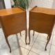 Pair of bedside tables with drawer and niche in Louis XV style.