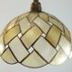 Vintage Capiz Shell Pendant Lamp – Woven Mother of Pearl Shade,
