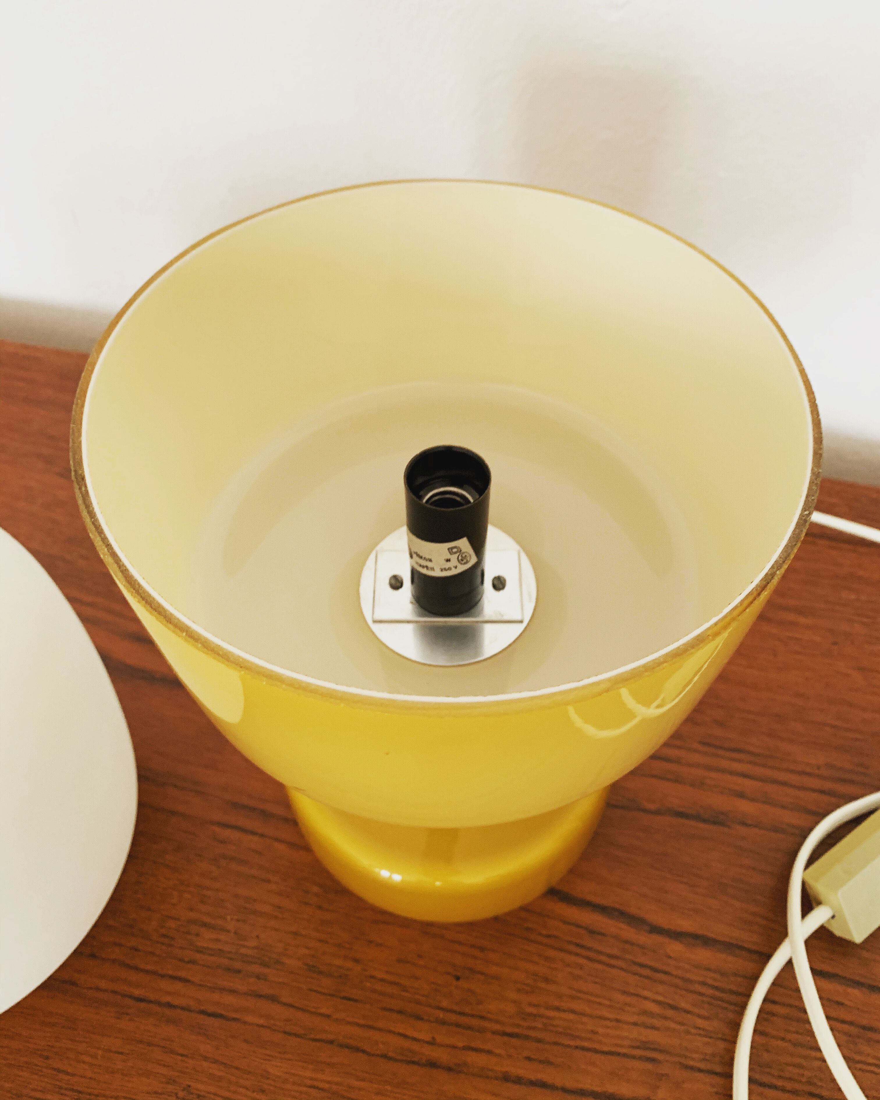 Mid-Century Modern glass table lamp