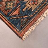 Antique caucasian rug 155x88 cm vintage, wool, red