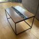 Walnut straw coffee table