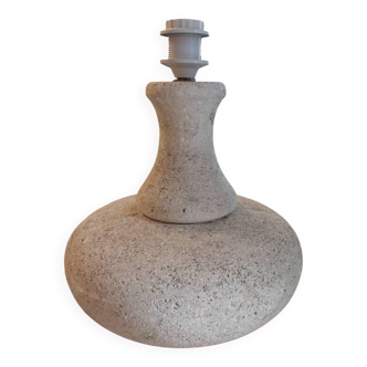 Lamp base in stone