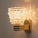Art Dèco Style Brass and Rostrato Murano Glass Big Sconces