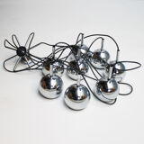 Eight-Light Cascading Chandelier in Chrome