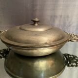 Renaissance style pewter eared vegetable