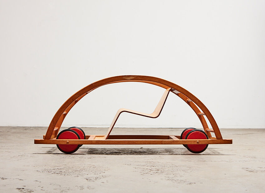 Hans Brockhage Kids Car / Rocking Chair for Siegfried Lenz 1950s