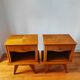 Paire de tables de chevets vintage 1950