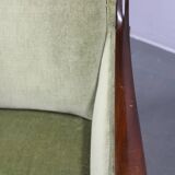 Danish mid-century wingback armchair by Frits Henningsen, 1950s