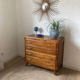 Vintage chest of drawers with compass feet