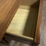 Scandinavian teak desk from the 1960s, length 110 cm