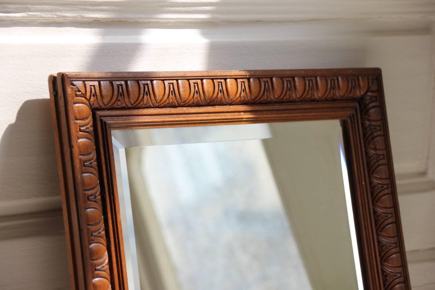 Old wooden mirror