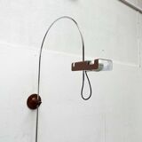 Mid-Century Modern Italian Space Arc Spider Wall Lamp by Joe Colombo for Oluce, 1960s