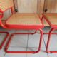 Set 4 chair B32 red Marcel Breuer Cesca