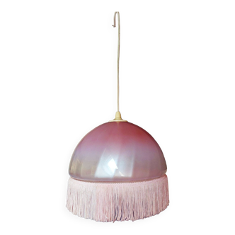 Lampe à franges vintage