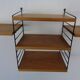 Swedish Ash and Metal Wall Unit by Kajsa & Nils Nisse Strinning for String, 1950s, Set of 9