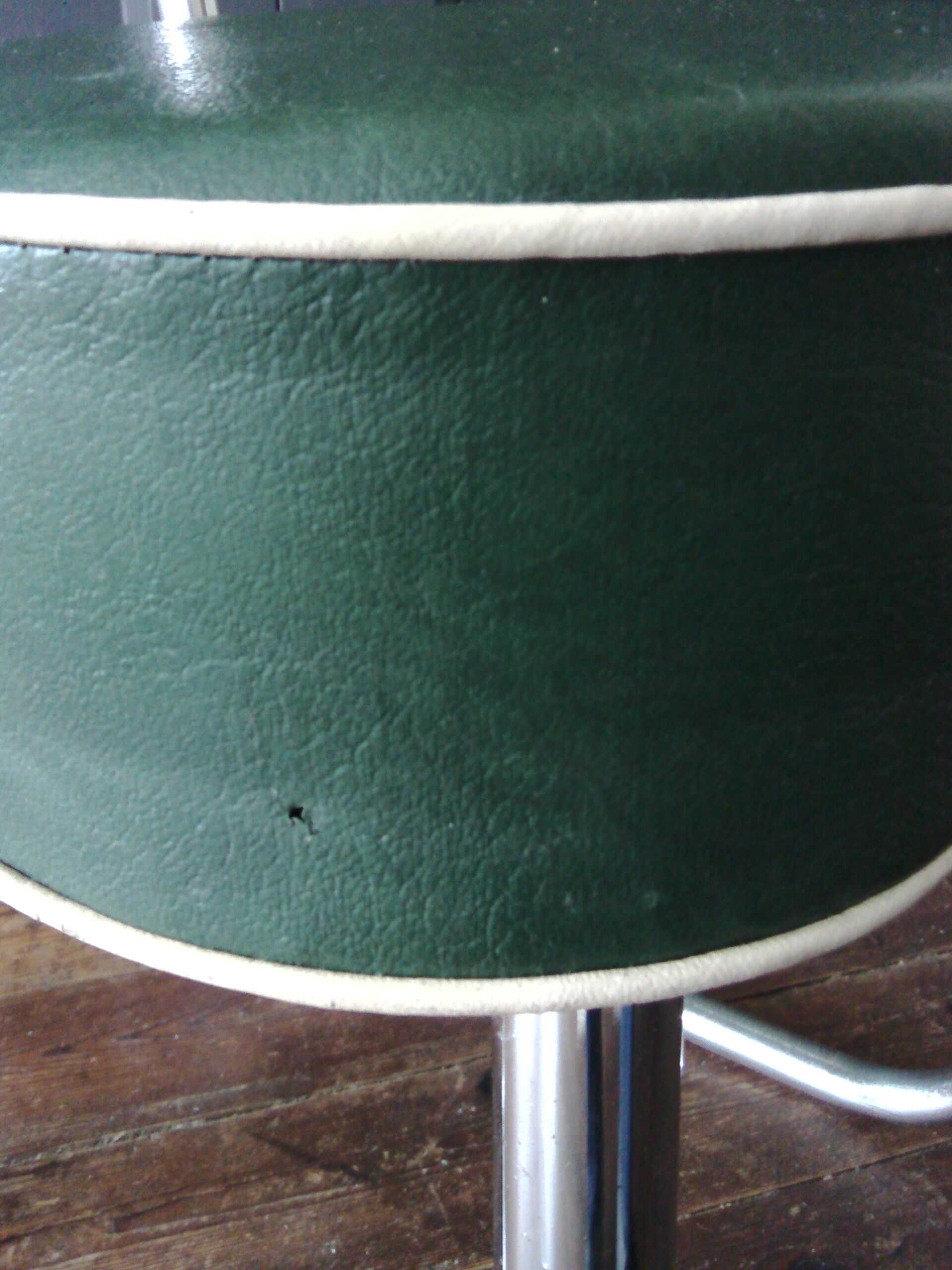 Vintage industrial sled desk