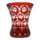 Verre Biedermeier, verre rouge, République tchèque, 19e siècle