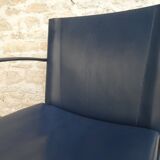 Office armchair by Carlo Bartoli for Matteo Grassi in leather