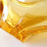 Amber crystal fruit bowl
