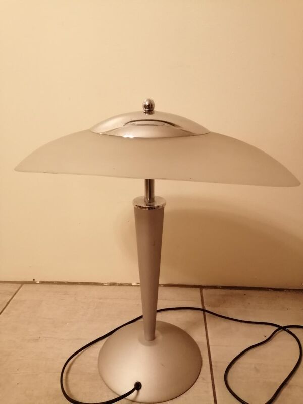 Lampe de bureau Unilux cristal années 90