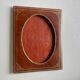 Antique leather with gilding frame measurements 18 cm x 14 cm