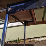 Formica black marble dining table - 1960 - Supermatic - vintage