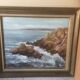 Tableau huile sur toile La pointe du raz bretagne 1974