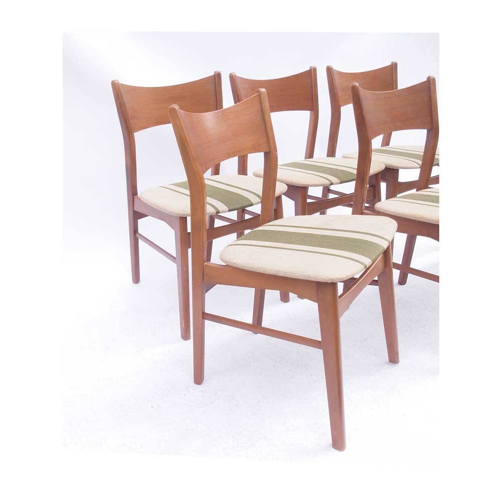 Set of 6 vintage Ikea "Olé" chairs from the 1950s, Swedish.