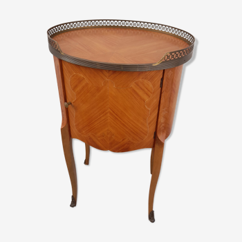 Louis XV style bedside in Marquetry