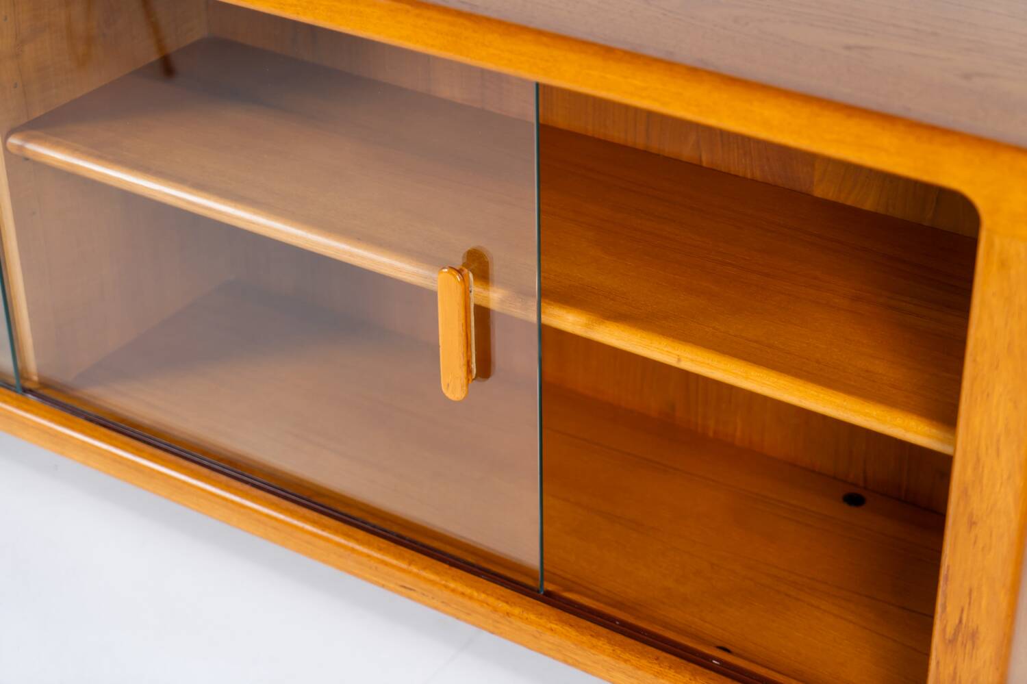 Sideboard with glass doors by CFC Silkeborg (Denmark, 1960s).