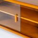 Sideboard with glass doors by CFC Silkeborg (Denmark, 1960s).