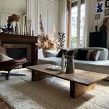 Table basse bois brut