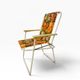 Vintage orange folding beach/camping chair