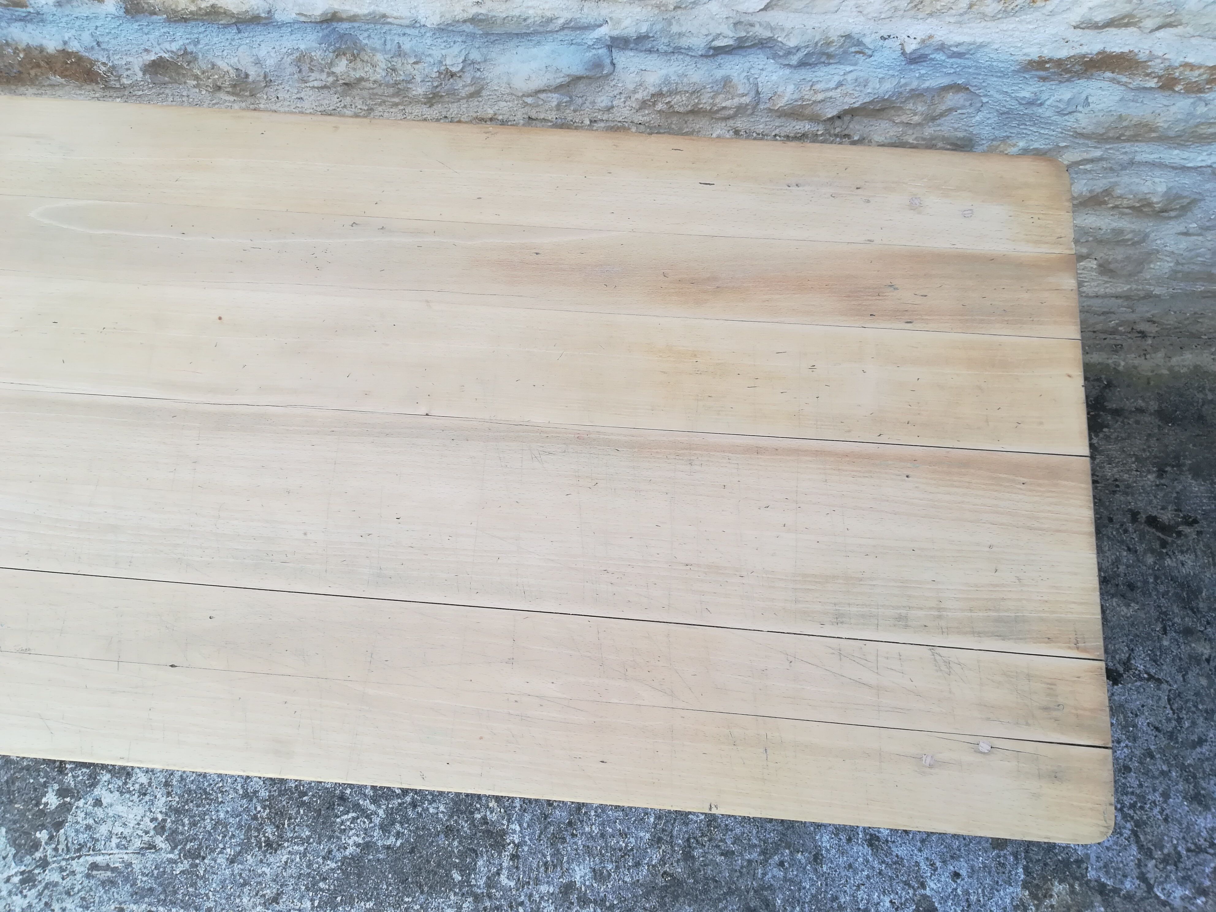 Beech farmhouse table
